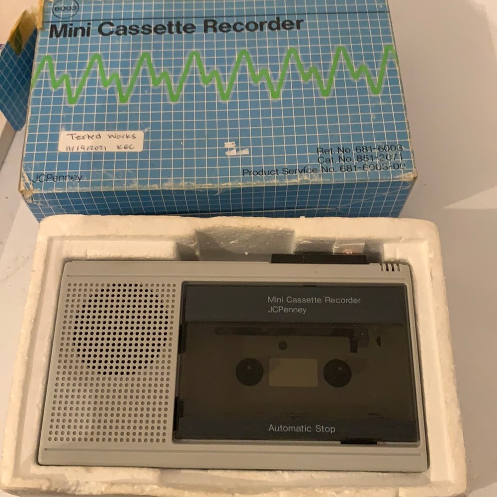 Vintage J.C. Penney cassette recorder